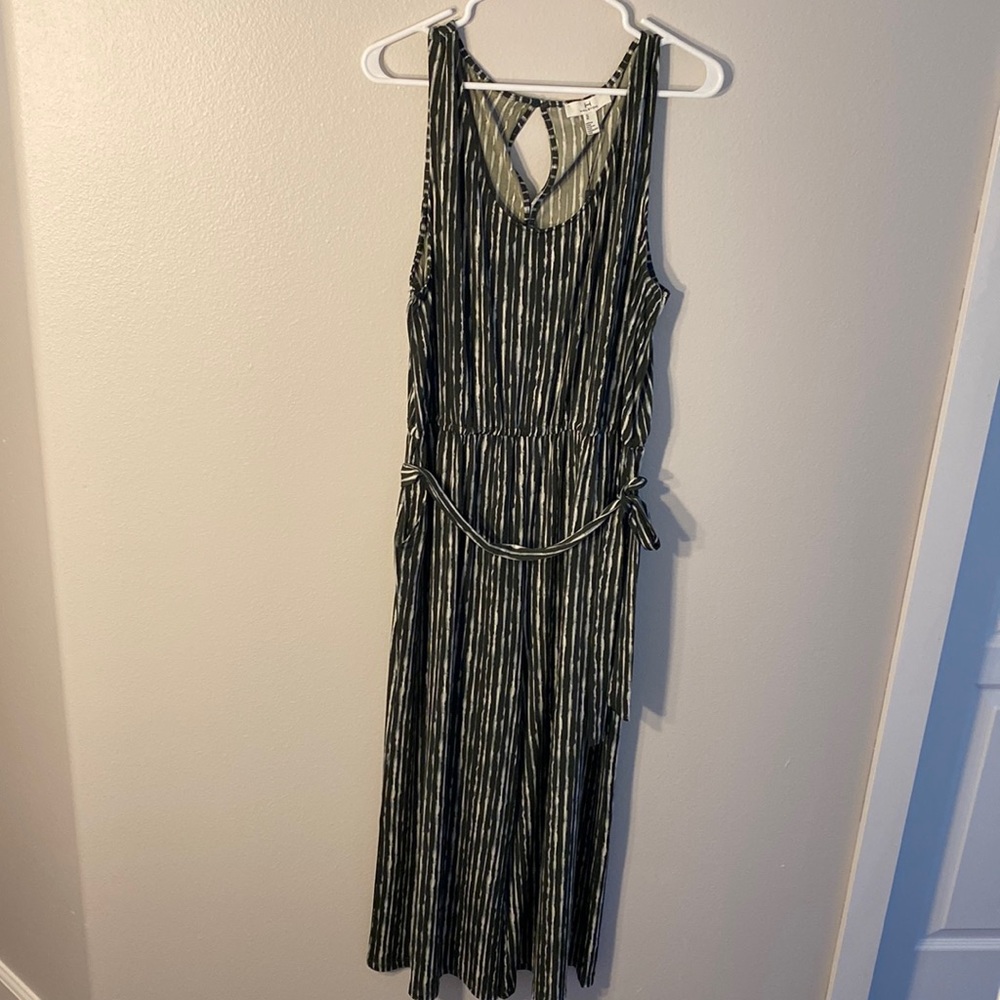 Wide-leg cropped jumpsuit